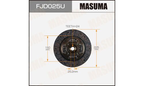 Диск сцепления Masuma (225х150х24х25.2мм), арт. FJD025U