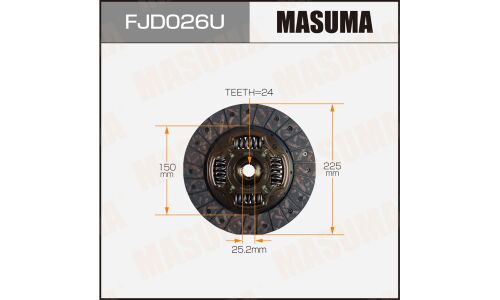 Диск сцепления Masuma (225х150х24х25.2мм), арт. FJD026U
