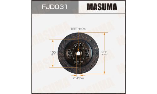 Диск сцепления Masuma (230х155х24х25.2мм), арт. FJD031