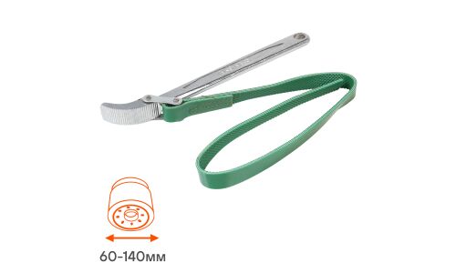 Съемник масляного фильтра Ременной  60-140 мм AIRLINE, арт. AK-F-04