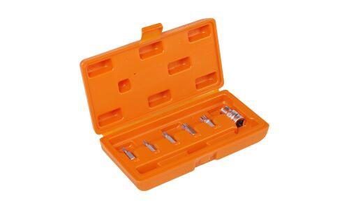 Набор бит Airline, посадочный размер HEX1/2", наконечники SPLINE, комплект 6 предметов, арт. AT-B-49