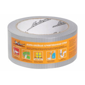Лента клейкая (скотч) Airline, полиэтиленовая, 48мм x 25м, серая, арт. AAT-R-02