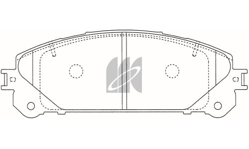 Колодки тормозные дисковые Kashiyama, передние, комплект на ось (4 шт), арт. D2316H