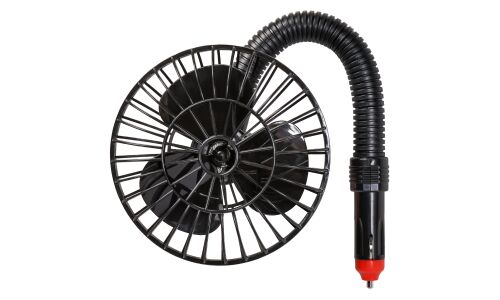 Вентилятор в салон Airline, 12В, 10Вт, Ø125мм, в прикуриватель, на гибкой штанге 16см, арт. ACF-12-02