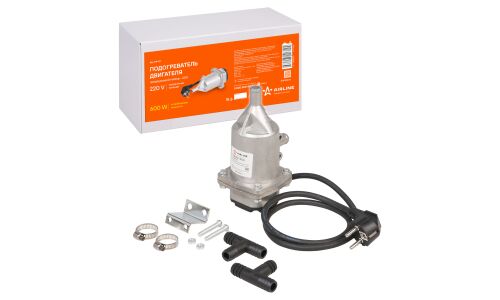 Предпусковой подогреватель двигателя электрический Airline ГЕЙЗЕР-600, 220В, 0.6кВт, арт. AE-PP-01