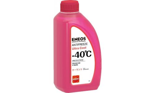 Антифриз Eneos Antifreeze Ultra Cool, OAT, G12+, розовый, -40°C, 1кг, арт. Z0079