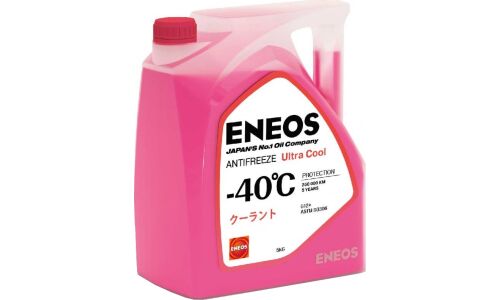 Антифриз Eneos Antifreeze Ultra Cool, OAT, G12+, розовый, -40°C, 5кг, арт. Z0080
