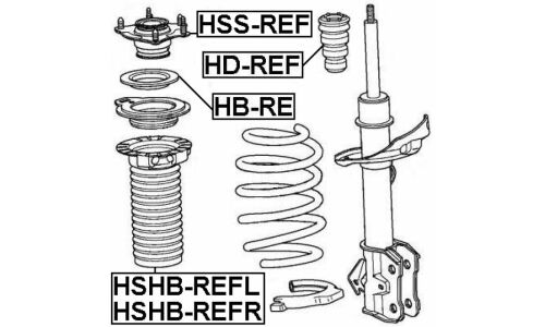 Пыльник амортизатора Febest, арт. HSHB-REFR