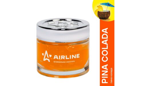 Ароматизатор на торпедо Airline «Галактика» Pina Colada (Пина Колада), гелевый, баночка 45мл, арт. AF-A01-PC