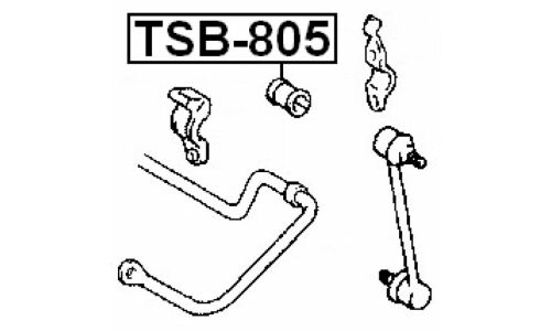 Втулка стабилизатора Febest, арт. TSB-805