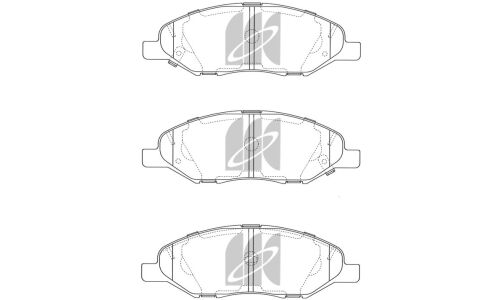 Колодки тормозные дисковые Kashiyama, передние, комплект на ось (4 шт), арт. D1250MH