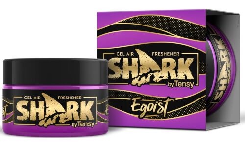 Ароматизатор на торпедо Tensy Shark Egoist (Эгоист), гелевый, баночка 75г, арт. TZ-06 SHARK