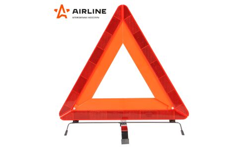 Знак аварийный остановки Airline, ГОСТ, с широким корпусом, на ножках, в пластиковом кейсе, арт. AT-04