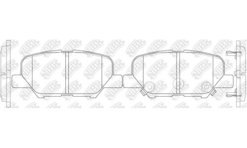 Колодки тормозные NiBK дисковые, арт. PN25003