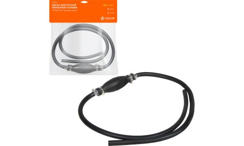 Шланг для перекачки топлива Airline, с грушей и клапаном, Ø9.5мм, длина 1.5м, арт. AEAT202