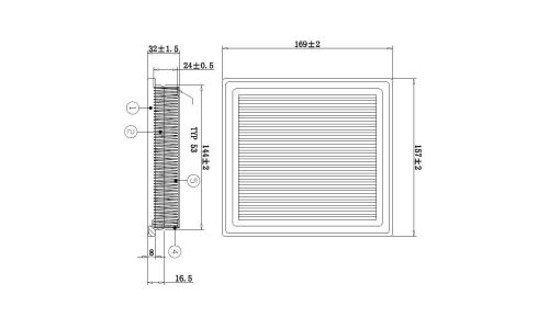 Фильтр воздушный Double Force AN-221, арт. DFA1618