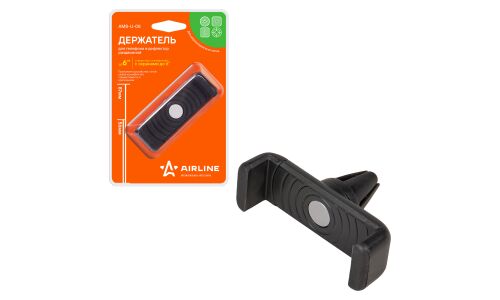 Держатель для телефона Airline, в дефлектор, с резиновыми накладками, арт. AMS-U-08