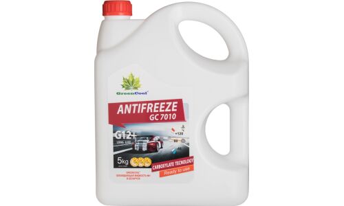 Антифриз GreenCool Long Life Antifreeze GC7010, LLC, G12+, красный, -40°C, 5кг, арт. 792255
