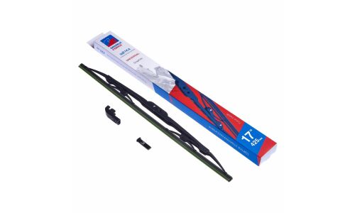 Щетка стеклоочистителя Double Force 425мм (17") каркасная, всесезонная, крепление Bayonet, J-Hook, 1 шт, арт. DFM17