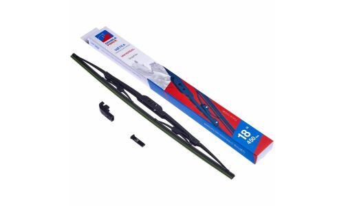 Щетка стеклоочистителя Double Force 450мм (18") каркасная, всесезонная, крепление Bayonet, J-Hook, 1 шт, арт. DFM18