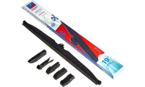 Щетка стеклоочистителя Double Force 475мм (19") каркасная, зимняя, 7 переходников, 1 шт, арт. DFW19