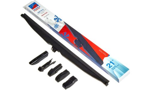 Щетка стеклоочистителя Double Force 525мм (21") каркасная, зимняя, крепления J-Hook, Side Pin (P&H), Pinch Tab, Push Button, 1 шт, арт. DFW21