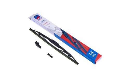 Щетка стеклоочистителя Double Force 350мм (14") каркасная, всесезонная, крепление Bayonet, J-Hook, 1 шт, арт. DFM14