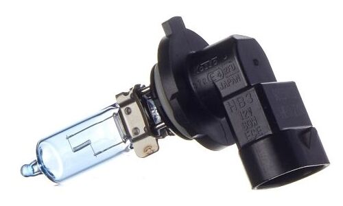 Лампа галогенная Koito White Beam HB3(9005) (P20d, T12), 12В, 65Вт (соответствует 120Вт), 4200К, 1 шт, арт. 0756W