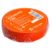 Лента клейкая изоляционная Airline, ПВХ, 19мм x 10м, красная, арт. AIT-P-12