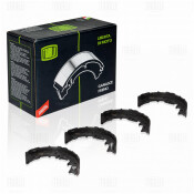 Колодки тормозные барабанные Trialli, комплект на ось (4 шт), арт. GF 1903