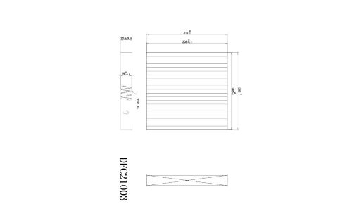 Фильтр салонный Double Force, арт. DFC21003
