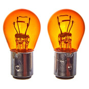 Лампа Koito P27/8W (BAY15d, S25), 12В, 27/8Вт, оранжевая, комплект 2 шт, арт. P4539A