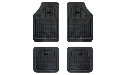Коврики универсальные Airline, для переднего и заднего ряда, полимер, черный цвет, с высоким бортом, 4шт