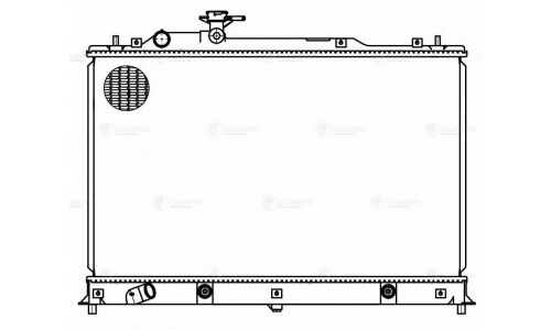 Радиатор охлаждения двигателя Luzar, для Mazda CX-7, арт. LRc 251LL