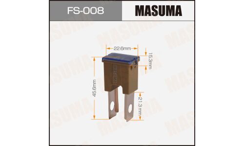 Предохранитель автомобильный Masuma, кассетный, папа (PAL S1041-1/FJ14), бордовый, 90А, комплект 12 шт, арт. FS-008