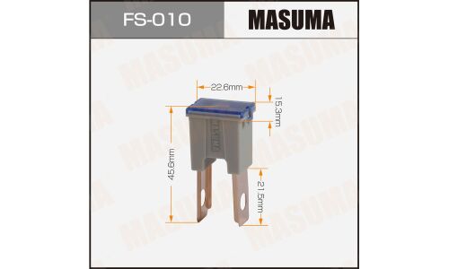 Предохранитель автомобильный Masuma, кассетный, папа (PAL S1041-1/FJ14), светло-коричневый, 120А, комплект 12 шт, арт. FS-010