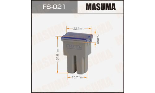 Предохранитель автомобильный Masuma, кассетный, мама (PAL FJ11), светло-коричневый, 120А, комплект 12 шт, арт. FS-021