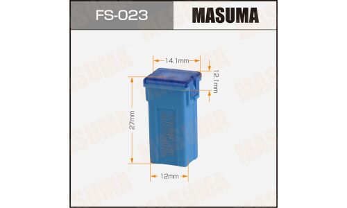 Предохранитель автомобильный Masuma, кассетный, мама (PAL MINI FJ10), голубой, 20А, комплект 20 шт, арт. FS-023