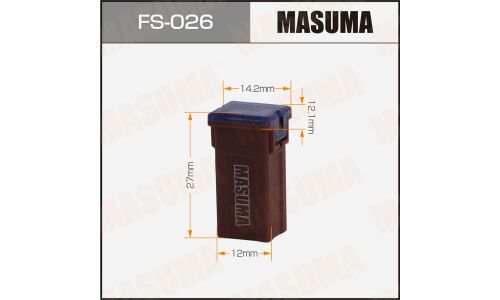 Предохранитель автомобильный Masuma, кассетный, мама (PAL MINI FJ10), красный, 50А, комплект 20 шт, арт. FS-026