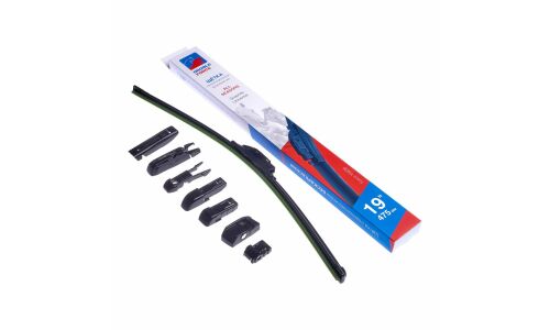 Щётка стеклоочистителя Double Force 475мм (19") бескаркасная, всесезонная, 7 переходников, 1 шт, арт. DFF19