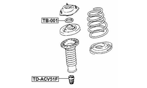 Подшипник опоры амортизатора Febest, арт. TB-001
