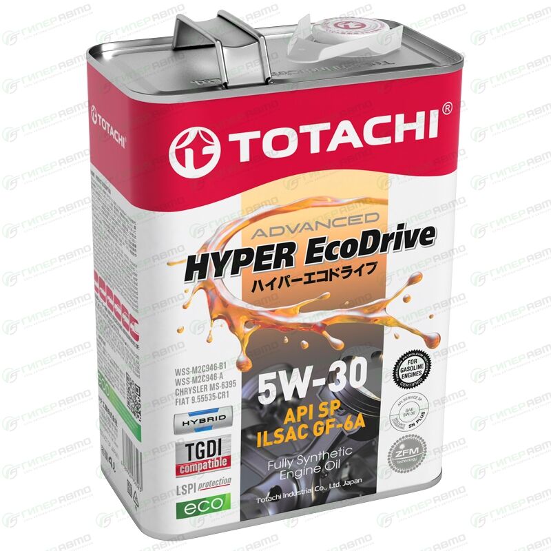 Масло моторное Totachi Hyper Ecodrive Advanced 5w30, синтетическое, API ...
