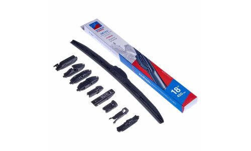 Щетка стеклоочистителя Double Force 450мм (18") гибридная, всесезонная, 10 переходников, 1 шт, арт. DFHY18