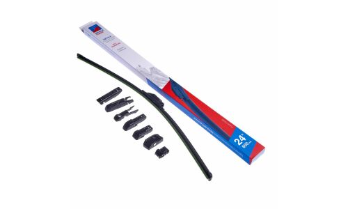 Щетка стеклоочистителя Double Force 600мм (24") бескаркасная, всесезонная, 7 переходников, 1 шт, арт. DFF24