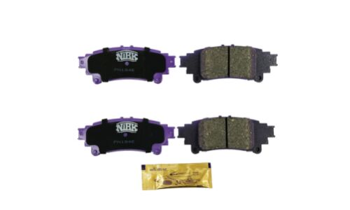 Колодки тормозные дисковые NiBK, комплект на ось (4 шт), арт. PN1846
