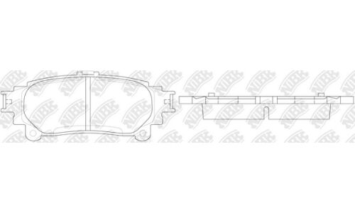 Колодки тормозные дисковые NiBK, комплект на ось (4 шт), арт. PN1846