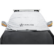 Чехол-тент на лобовое/боковые стёкла Airline, внешний, от солнца и снега, 130x140x52см, серый, арт. ADCT002