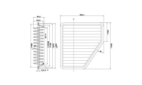 Фильтр воздушный Double Force A-1015, арт. DFA1015