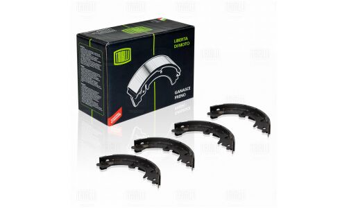 Колодки тормозные барабанные Trialli, комплект на ось (4 шт), арт. GF 1909