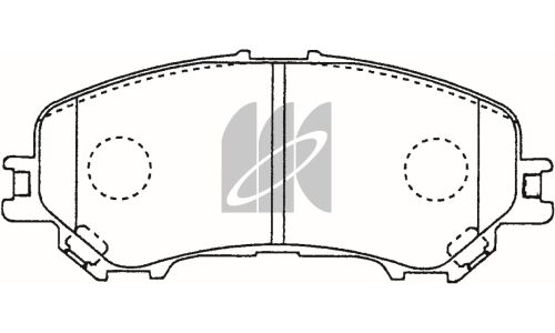Колодки тормозные дисковые Kashiyama, передние, комплект на ось (4 шт), арт. D1339